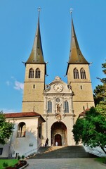 Fototapeta na wymiar Luzern, Hofkirche St. Leodegar