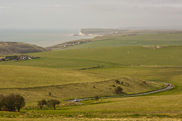 Fototapeta premium Countryside at Beachy Head, Sussex, England