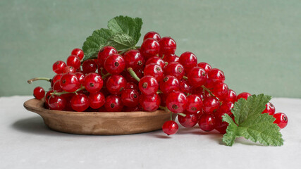 red currants on the table