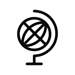 Obraz premium Vector globe icon of the world