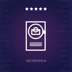 curriculum vector icon