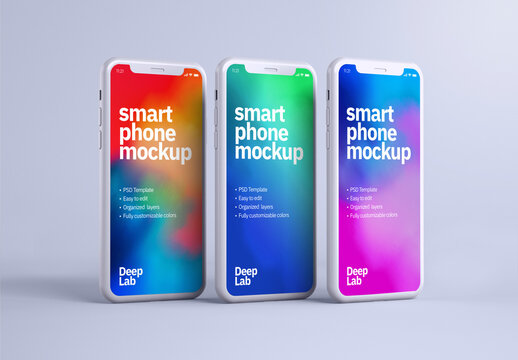 Clay Smartphone Mockup for Application Ui Designs