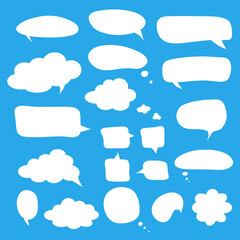 Speech bubbles Vector design for comments, dialogs