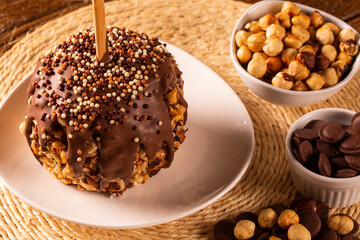Candied apples on sticks