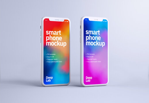 Clay Smartphone Mockup for Application Ui Designs