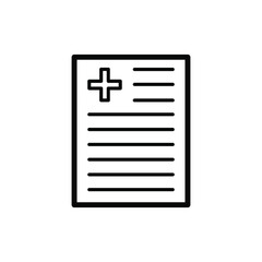 Medical report icon template