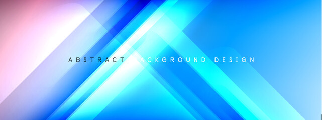 Motion concept neon shiny lines on liquid color gradients abstract backgrounds. Dynamic shadows and lights templates for text