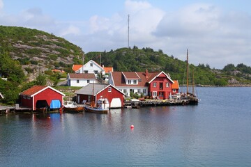 Fototapeta na wymiar Norway fishing harbor