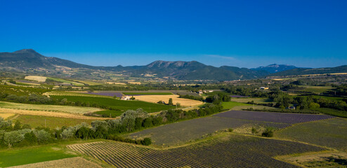 Fototapeta na wymiar view of baronia provencal- Provence in France