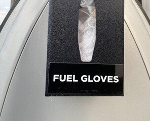 Fuel gloves made available at the gas pumps during the Coronavirus pandemic. 