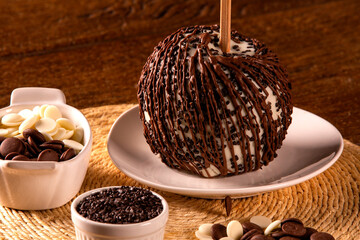 Candied apples on sticks