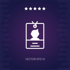 id card vector icon
