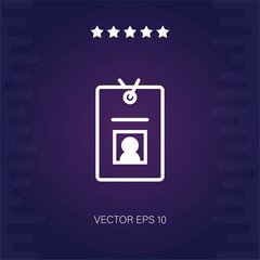 id card vector icon