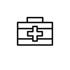 First aid box icon template