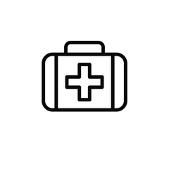 First aid box icon template