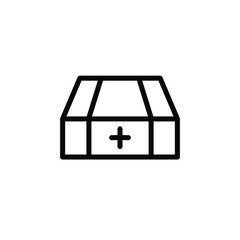 First aid box icon template