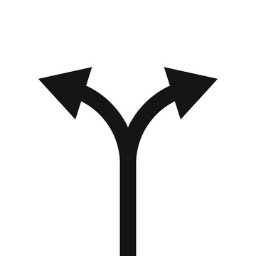 Two Way Arrow Symbol. Vector Illustration.