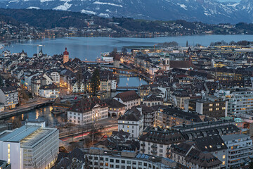 Luzern by night, Schweiz