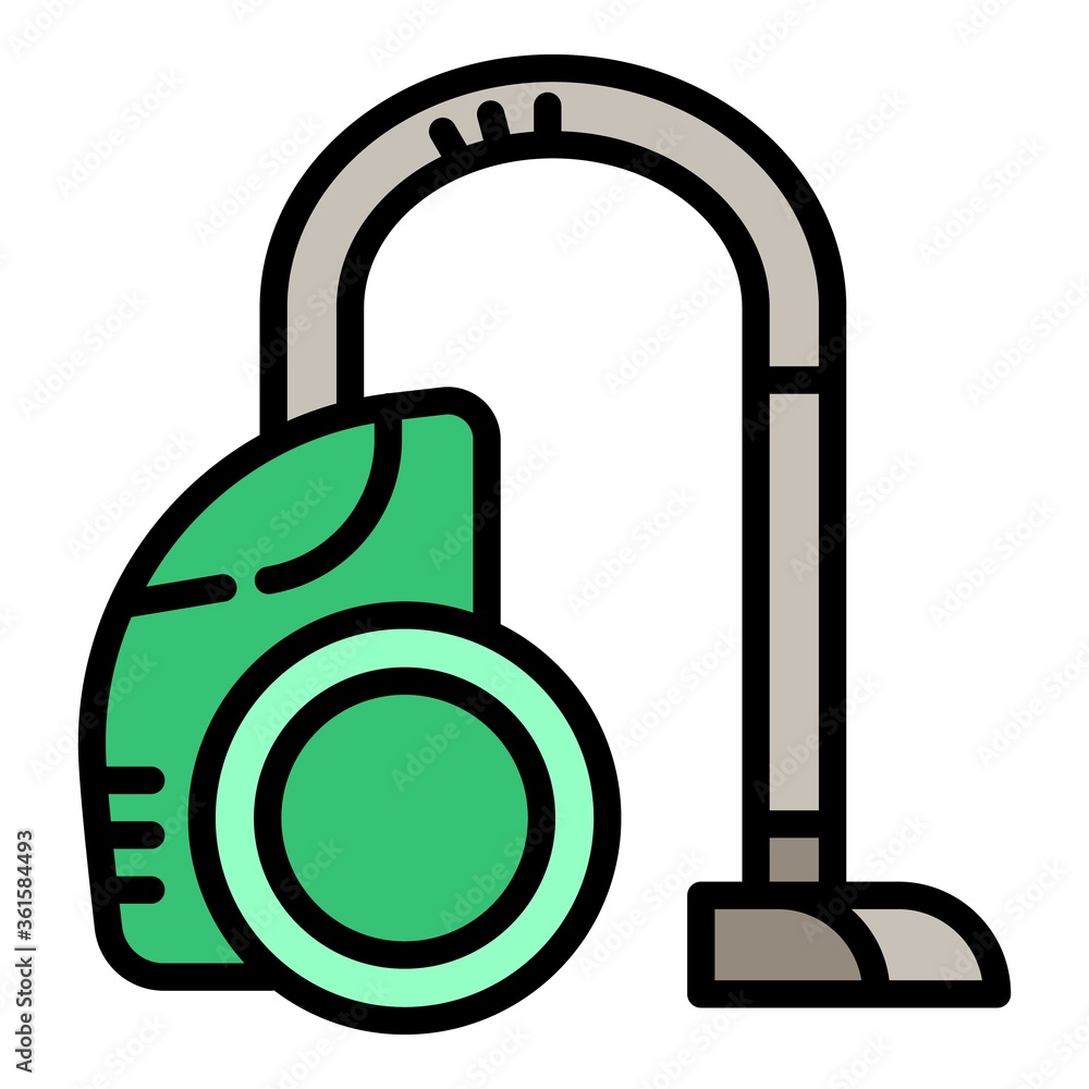 Wall mural Vacuum cleaner icon. Outline vacuum cleaner vector icon for web design isolated on white background