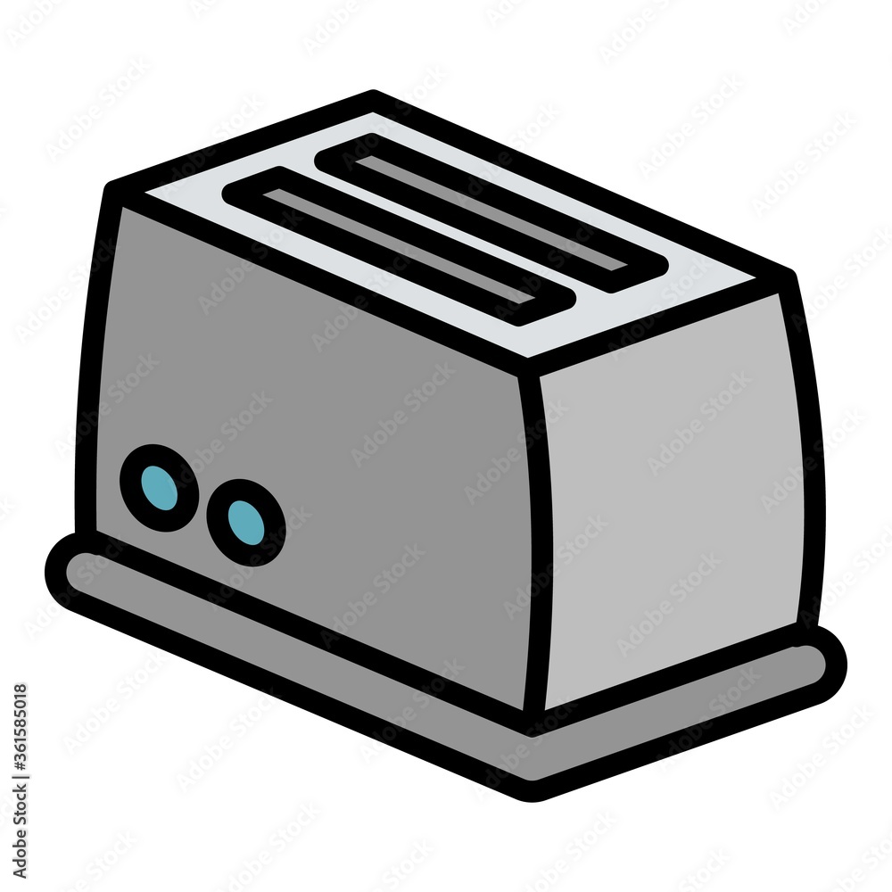 Aufkleber toaster icon. outline toaster vector icon for web design isolated on white background