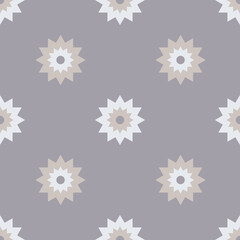 Seamless geometric pattern in soft muted tones.