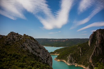 Summer day in Congost De Montrebei, Lleida, Spain