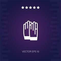 gloves vector icon