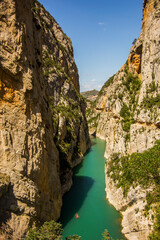 Summer day in Congost De Montrebei, Lleida, Spain