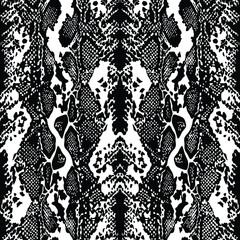 Abstract animal skin background, vector with black and white