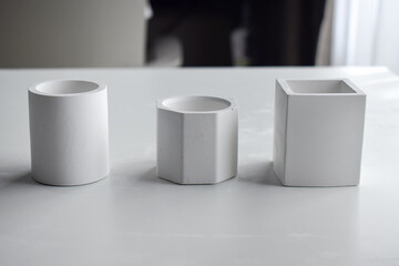 White ceramic glass tiles for household decoration

