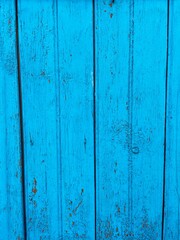 Fototapeta na wymiar Blue beautiful old wooden plank texture