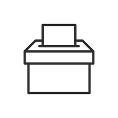 Vote box icon vector. Symbol for your web site design, logo, app, UI. Vector illustration.