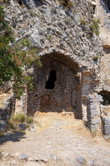 Afkule church ruins in Fethiye, Turkey