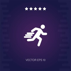 Run vector icon