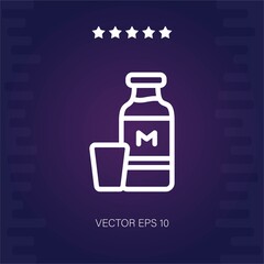 milk vector icon