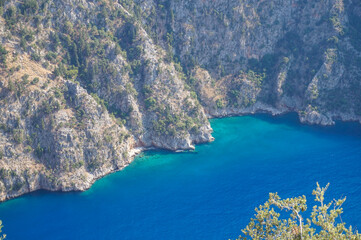 Butterfly Valley panorama in Fethiye, Turkey