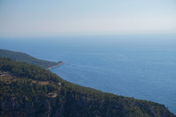 Butterfly Valley panorama in Fethiye, Turkey