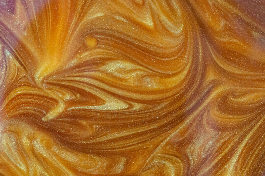 Epoxidharz shimmer gold mit braun