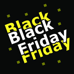 Fototapeta premium Black Friday sale vector