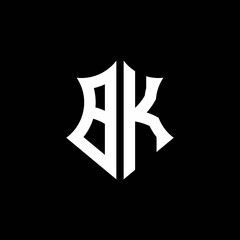 BK monogram logo with a sharp shield style