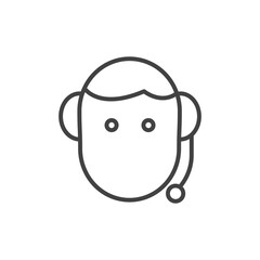 Call center icon. Vector Illustration.