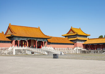 Forbidden City in Beijing China in Tiananmen Square