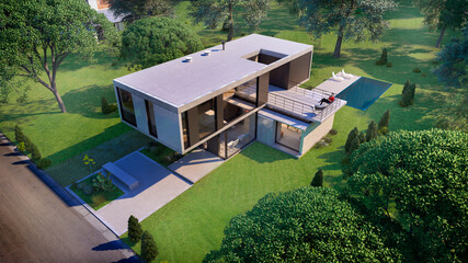 house in the garden