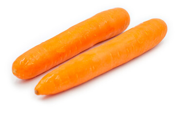 Carrots on a white background