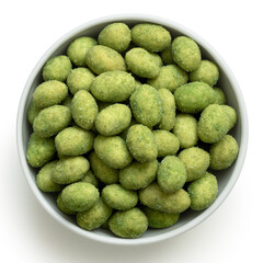 Wasabi coated peanuts
