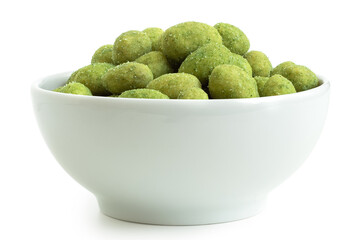 Wasabi coated peanuts