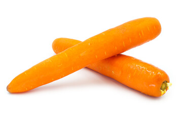Carrots on a white background