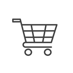Shopping cart icon. Vector Illustration.