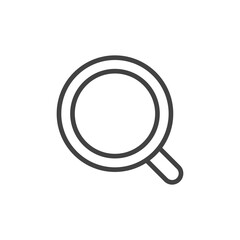 Magnifying glass icon. Vector Illustration.