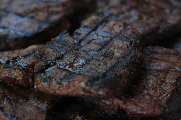 grilled beef steaks